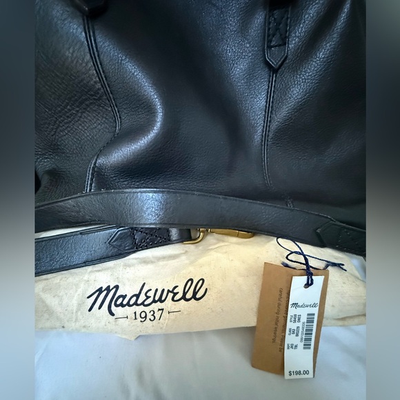 Madewell Glasgow Leather Black Satchel Bag - Picture 13 of 16